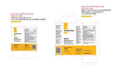 Label (Absolut Skin Spf50 Moisturizing Sunscreen)